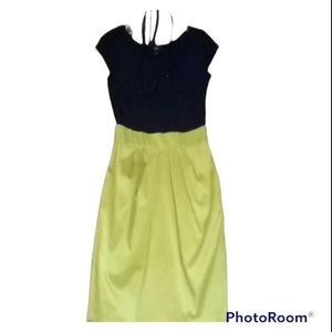 New COLORBLOCK Yellow & Black Dress